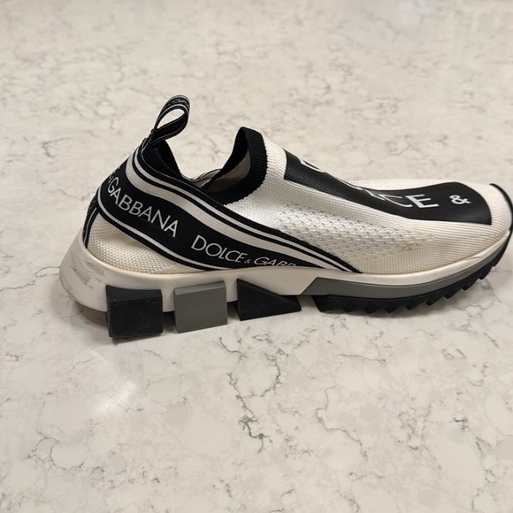 Dolce & Gabbana white knit fabric sorrento slip on - Picture 6 of 13